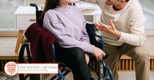 talking to a family member with disability